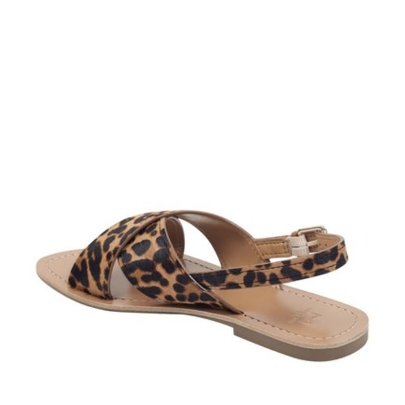 Marc Fisher Animal Print Leather Sandals - Picture 9 of 10